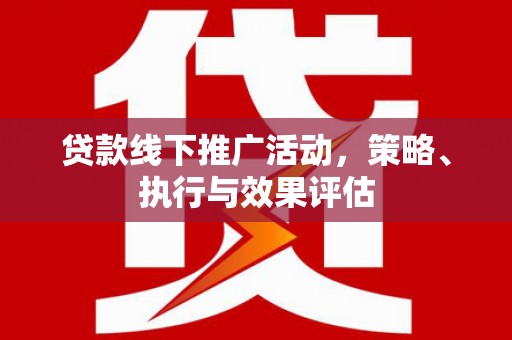 甘孜贷款线下推广活动，策略、执行与效果评估