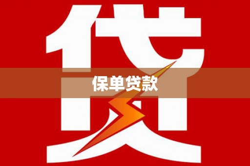 安定保单贷款