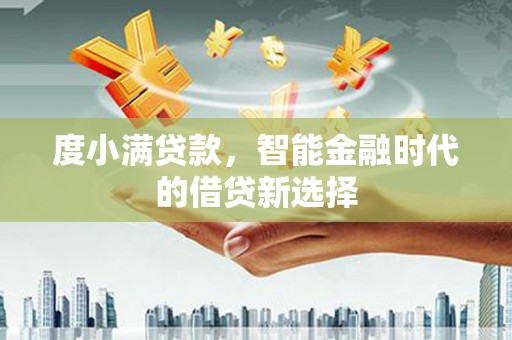 双城度小满贷款，智能金融时代的借贷新选择