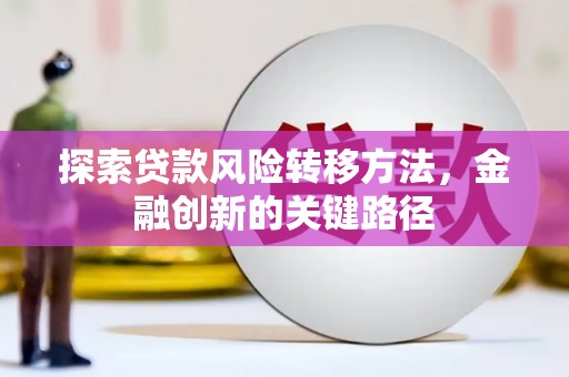 小金探索贷款风险转移方法，金融创新的关键路径