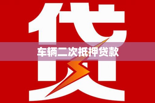 乐都车辆二次抵押贷款