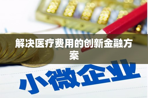 武江解决医疗费用的创新金融方案