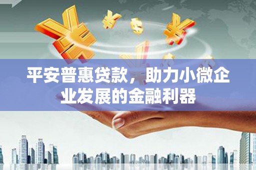盐城平安普惠贷款，助力小微企业发展的金融利器