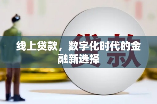 边坝线上贷款，数字化时代的金融新选择