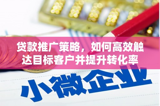 荔湾贷款推广策略，如何高效触达目标客户并提升转化率