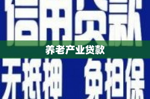 如皋养老产业贷款