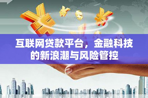 徽州互联网贷款平台，金融科技的新浪潮与风险管控
